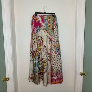 Johnny Was floral maxi skirt